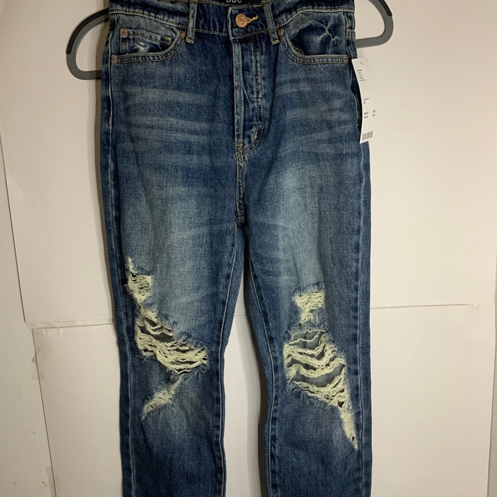 BSG STRAIGHT CUT RIPPED JEANS